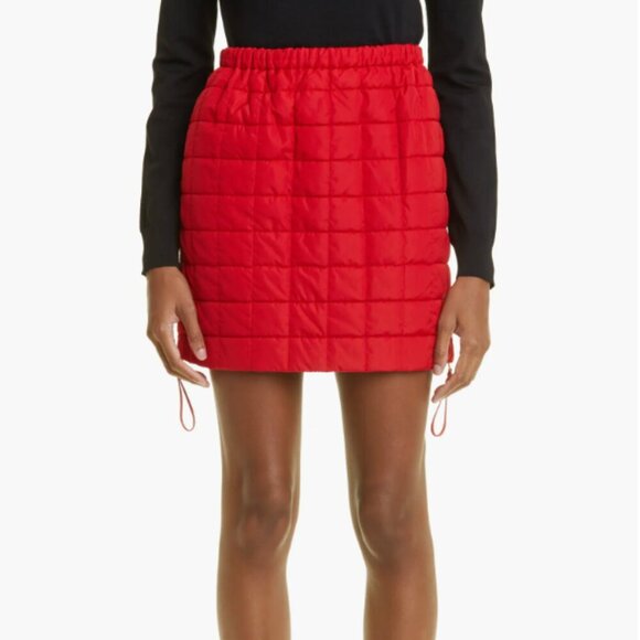Max Mara | Kim Box Padded Quilted Zip Hem Mini Skirt - Size US 10 - Picture 1 of 10